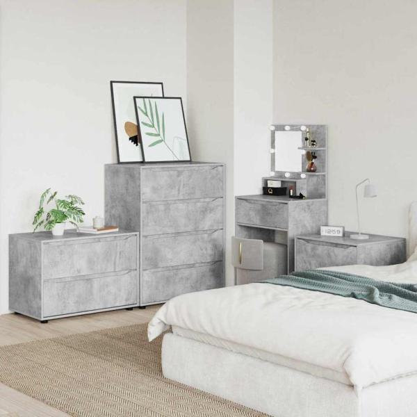 Aufbewahrungsschrank Beton Grau 80 x 48 x 57 cm Holzwerkstoff