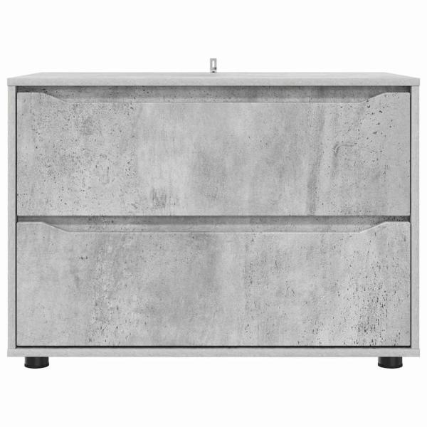 Aufbewahrungsschrank Beton Grau 80 x 48 x 57 cm Holzwerkstoff