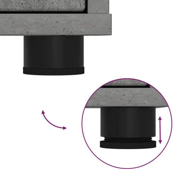 Aufbewahrungsschrank Beton Grau 60 x 48 x 57 cm Holzwerkstoff