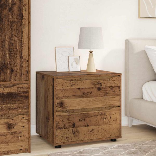 ARDEBO.de - Aufbewahrungsschrank 60 x 48 x 57 cm Holzwerkstoff Altholz