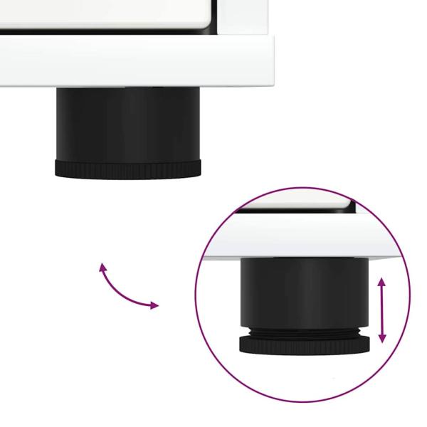 Aufbewahrungsschrank Weiß 40 x 48 x 57 cm Holzwerkstoff