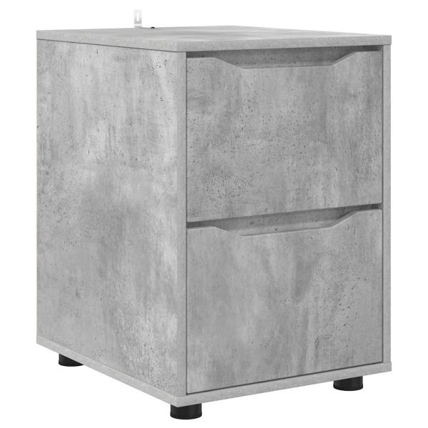 Aufbewahrungsschrank 40 x 48 x 57 cm Holzwerkstoff Betongrau