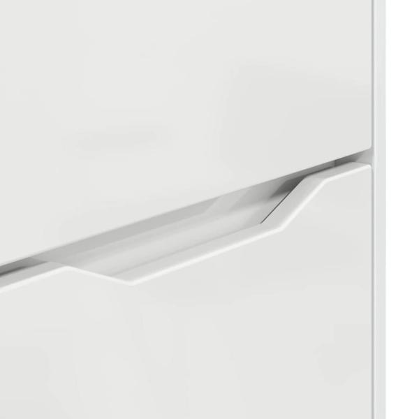 Aufbewahrungsschrank Hochglanz Weiß 40 x 48 x 57 cm