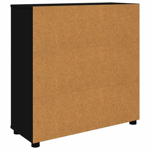 Aufbewahrungsschrank Schwarz 80 x 31 x 81 cm Holzwerkstoff