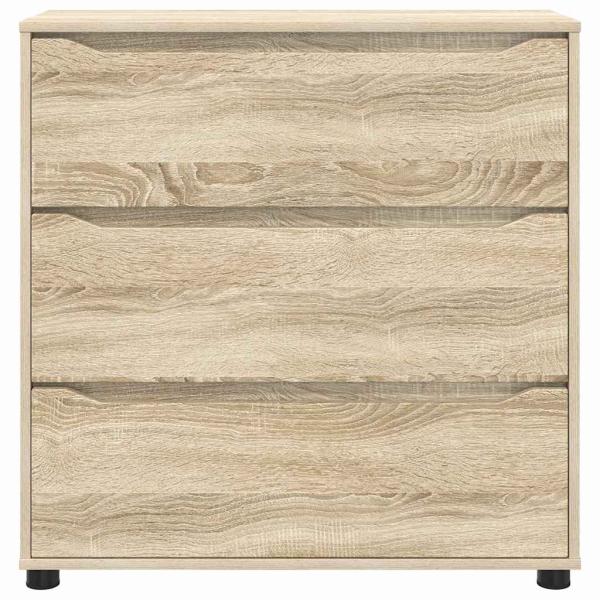 ARDEBO.de - Aufbewahrungsschrank Sonoma-Eiche 80 x 31 x 81 cm Holzwerkstoff