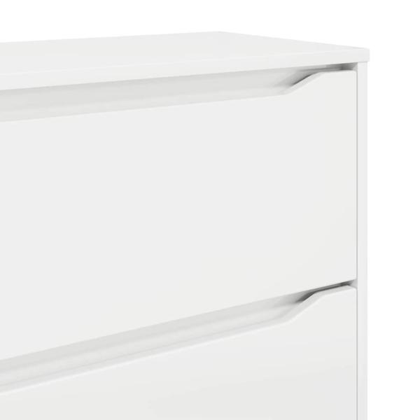 Aufbewahrungsschrank Hochglanz Weiß 80 x 31 x 81 cm