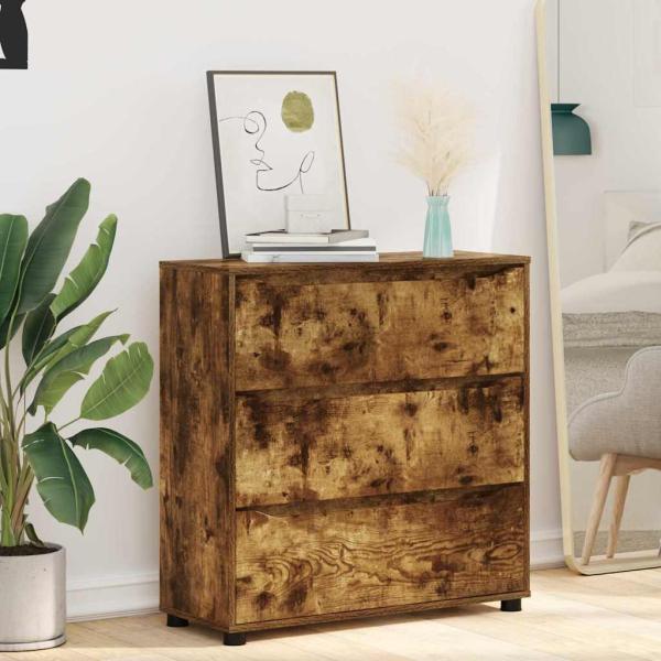 Aufbewahrungsschrank Geräucherte Eiche 80 x 31 x 81 cm