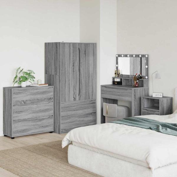 ARDEBO.de - Aufbewahrungsschrank Graues Sonoma 80 x 31 x 81 cm