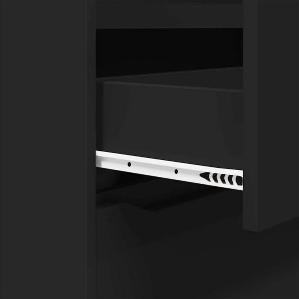 Aufbewahrungsschrank Schwarz 60 x 48 x 81 cm Holzwerkstoff