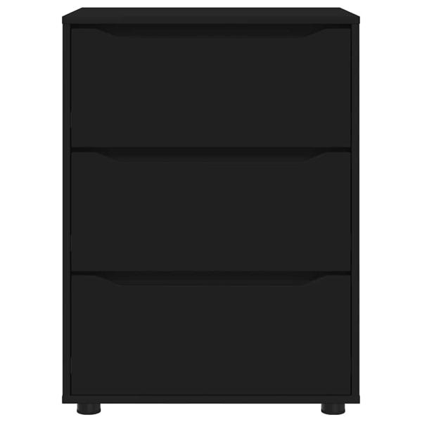 Aufbewahrungsschrank Schwarz 60 x 48 x 81 cm Holzwerkstoff