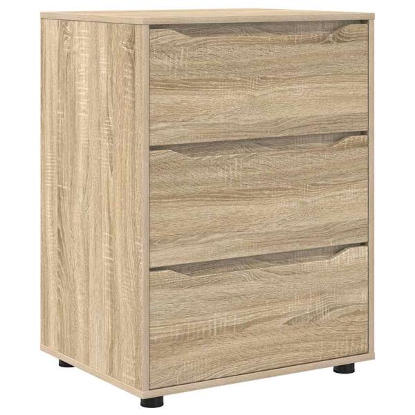 ARDEBO.de - Aufbewahrungsschrank Sonoma-Eiche 60 x 48 x 81 cm Holzwerkstoff