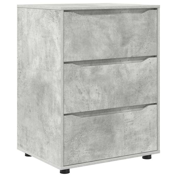 ARDEBO.de - Aufbewahrungsschrank Beton Grau 60 x 48 x 81 cm Holzwerkstoff