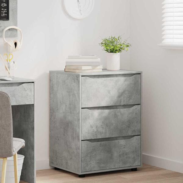 Aufbewahrungsschrank Beton Grau 60 x 48 x 81 cm Holzwerkstoff
