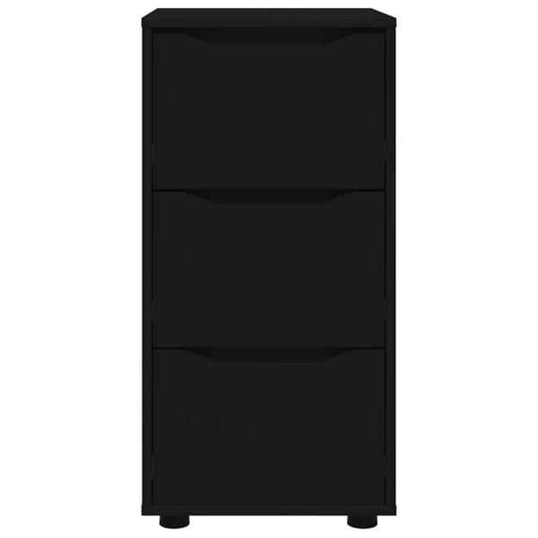 Aufbewahrungsschrank Schwarz 40 x 48 x 81 cm Holzwerkstoff