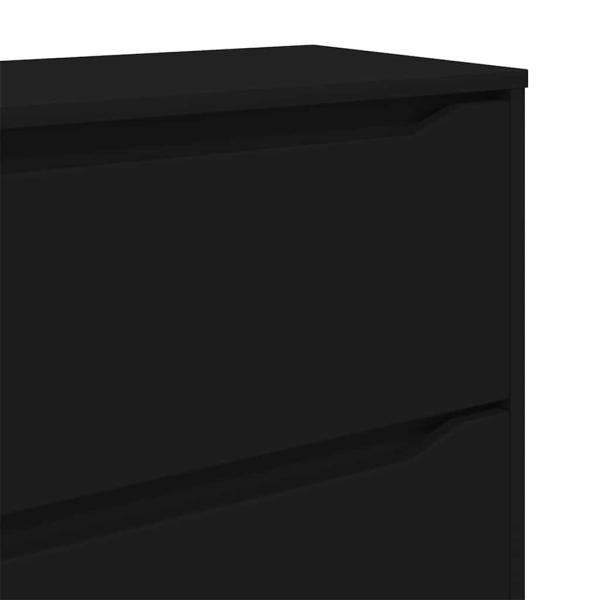 Aufbewahrungsschrank Schwarz 40 x 48 x 81 cm Holzwerkstoff