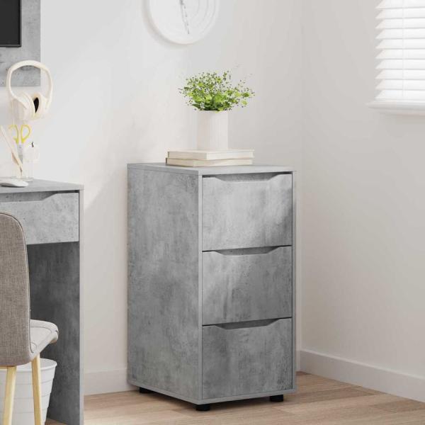 Aufbewahrungsschrank Beton Grau 40 x 48 x 81 cm Holzwerkstoff