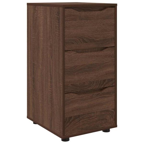 ARDEBO.de - Aufbewahrungsschrank Braun Eichen-Optik 40 x 48 x 81 cm