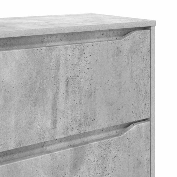 Aufbewahrungsschrank Beton Grau 40 x 48 x 105 cm Holzwerkstoff