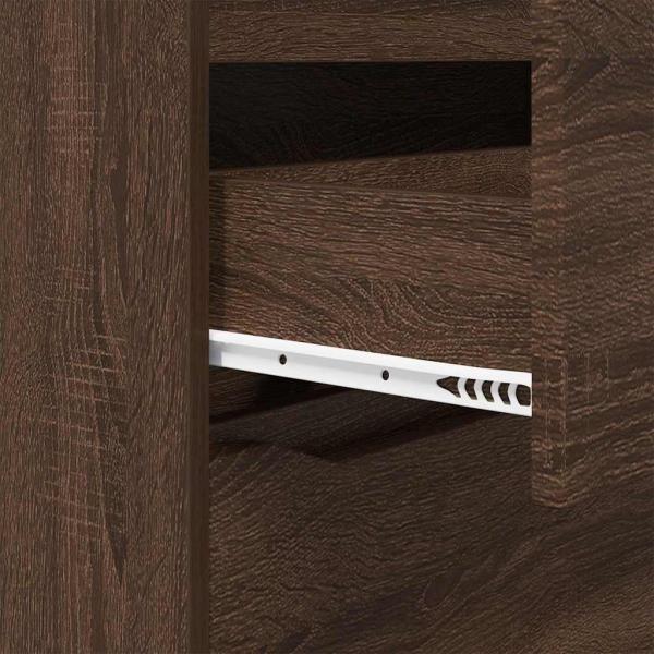 Aufbewahrungsschrank Braun Eichen-Optik 40 x 48 x 105 cm