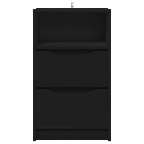 Nachttisch Schwarz 40 x 30 x 467 cm Holzwerkstoff