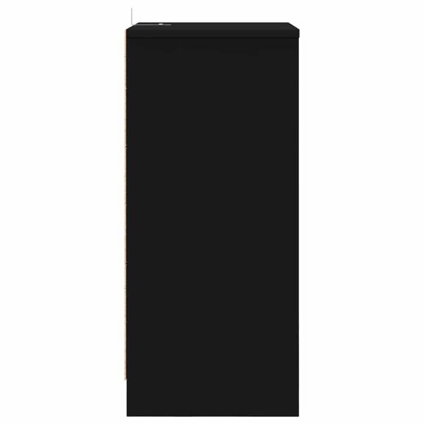 Nachttische 2 pcs Schwarz 40 x 30 x 467 cm Holzwerkstoff