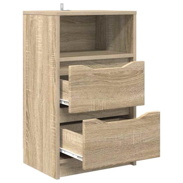 Nachttische 2 pcs Sonoma-Eiche 40 x 30 x 467 cm Holzwerkstoff