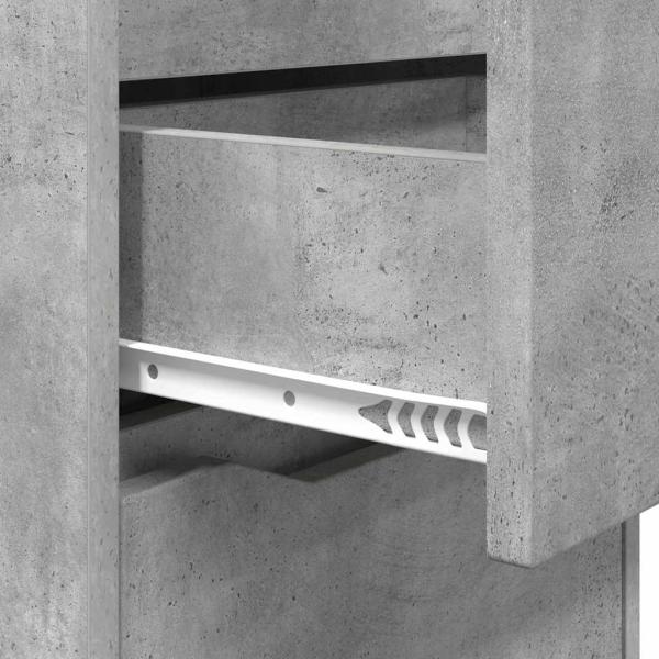 Nachttisch Beton Grau 40 x 30 x 467 cm Holzwerkstoff