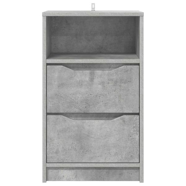 Nachttische 2 pcs Beton Grau 40 x 30 x 467 cm Holzwerkstoff