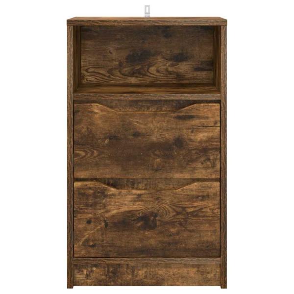 Nachttische 2 pcs Geräucherte Eiche 40 x 30 x 467 cm