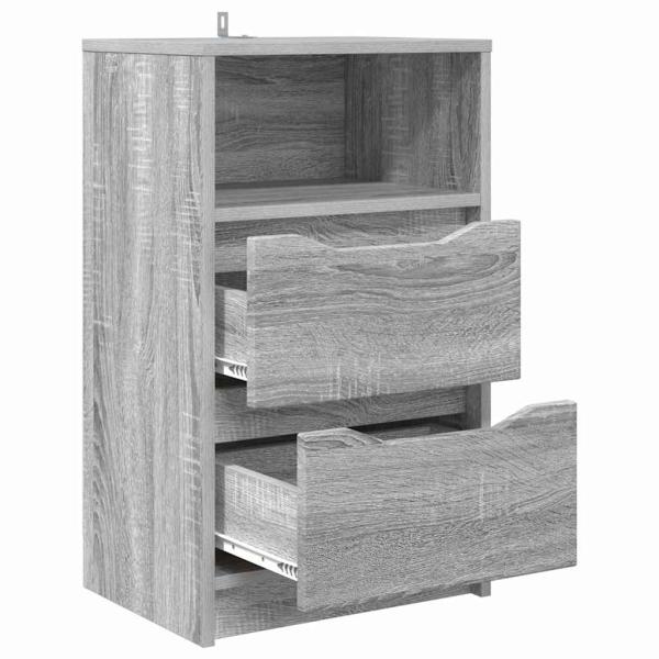 Nachttische 2 pcs Graues Sonoma 40 x 30 x 467 cm Holzwerkstoff