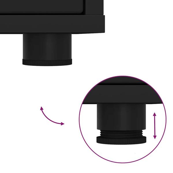 TV-Schränk Schwarz 100 x 48 x 43 cm Holzwerkstoff