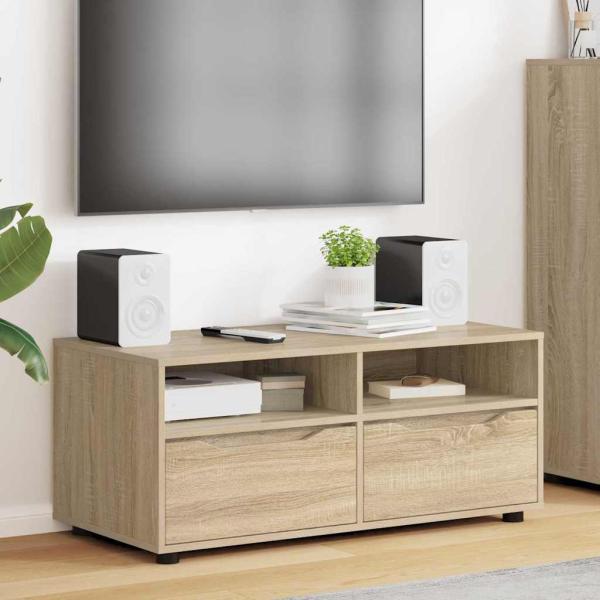 ARDEBO.de - TV-Schränk Sonoma-Eiche 100 x 48 x 43 cm Holzwerkstoff
