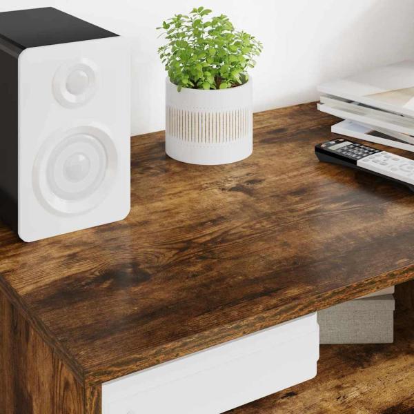 ARDEBO.de - TV-Schränk Geräucherte Eiche 100 x 48 x 43 cm Holzwerkstoff