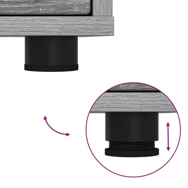 TV-Schränk Graues Sonoma 100 x 48 x 43 cm Holzwerkstoff