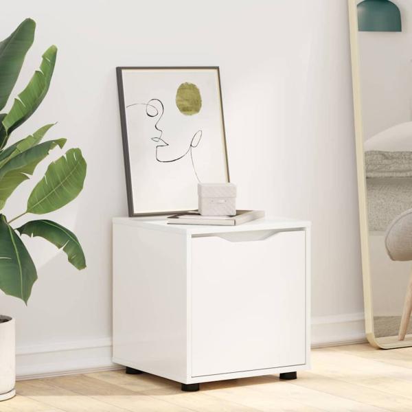 Badezimmerschrank Hochglanz Weiß 40,5 x 40 x 44 cm