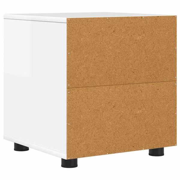 Badezimmerschrank Hochglanz Weiß 40,5 x 40 x 44 cm