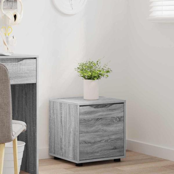 ARDEBO.de - Badezimmerschrank Graues Sonoma 40,5 x 40 x 44 cm Holzwerkstoff