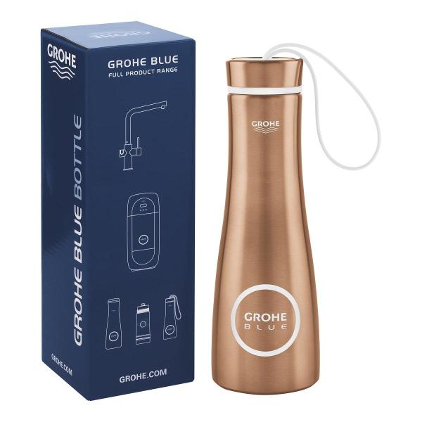 GROHE Blue Thermo- Trinkflasche, warm sunset gebürstet (40848DL0)