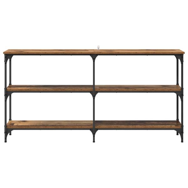 Konsolentisch Altholz 150 x 29 x 75 cm Sperrholz und Metall