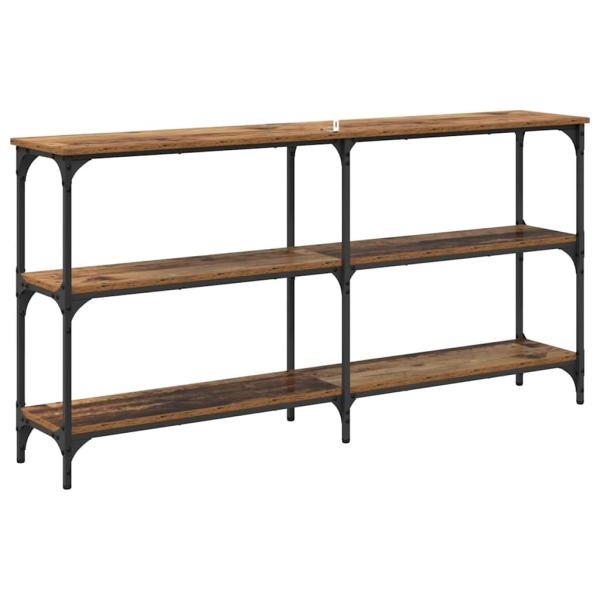 Konsolentisch Altholz 150 x 29 x 75 cm Sperrholz und Metall