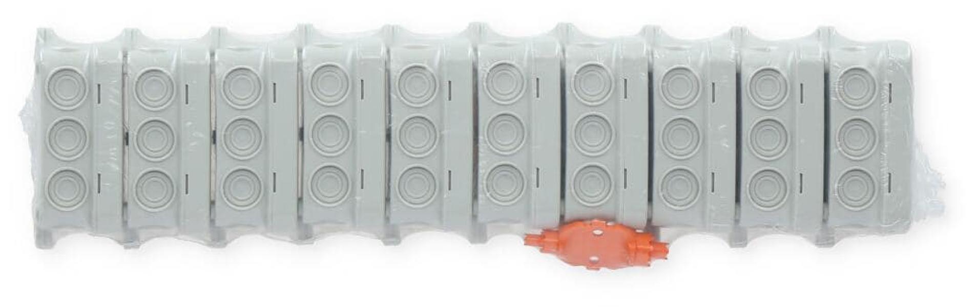 ARDEBO.de OBO Betterman A 6 Kabelabzweigkasten 80x43x34, lichtgrau (2000001)