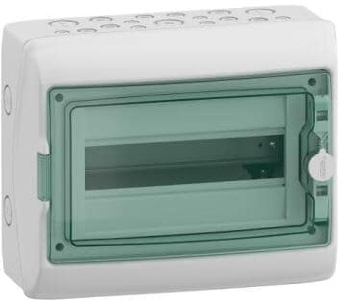 ARDEBO.de Schneider Electric Kaedra Kleinverteiler, Mureva Enclosure, 1x 12 TE, IP65, hellgrau (13431)
