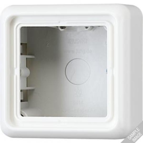 ARDEBO.de Aufputz-Kappe 1fach, grau, JUNG CD581AGR