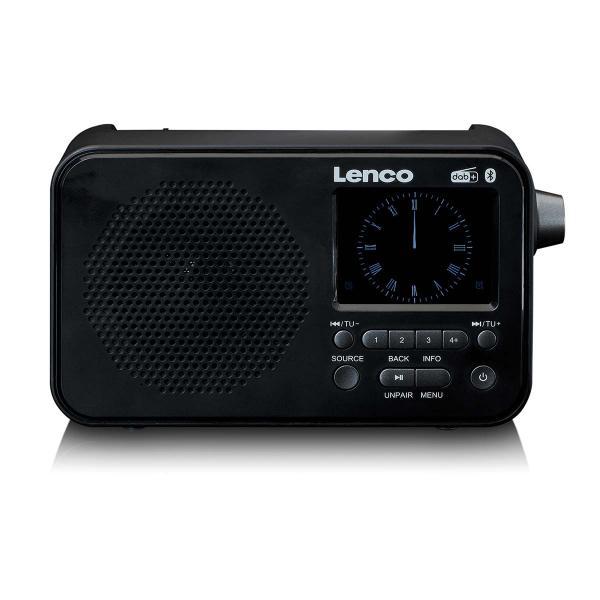 Tragbares DAB+ FM-Radio mit Bluetooth® 2,4" TFT-Display Schwarz
