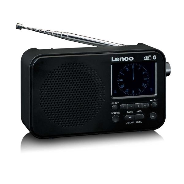 Tragbares DAB+ FM-Radio mit Bluetooth® 2,4" TFT-Display Schwarz