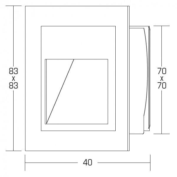 Brumberg LED-Orientierungsleuchte, 1,2W, 350mA, 6500K (P3729W)