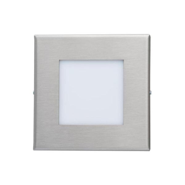 ARDEBO.de Brumberg LED-Wandeinbauleuchte, 1,2W, 40lm, 3000K, edelstahl (10140203)