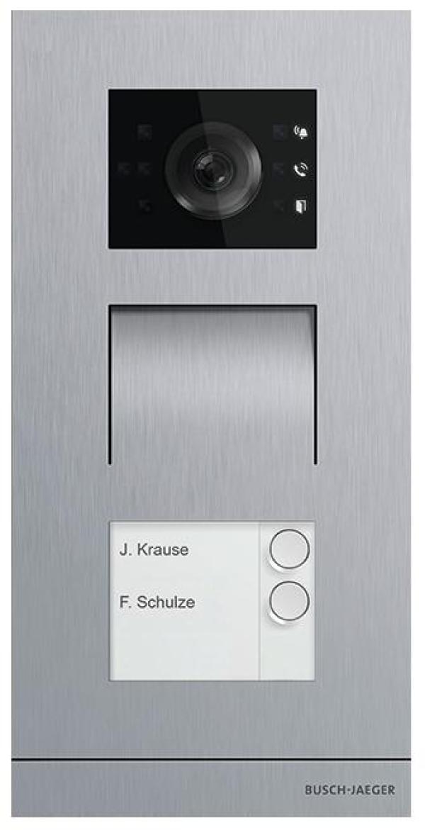 ARDEBO.de Busch-Jaeger H81381P2-S-03 Außenstation Video, 2-fach, Busch-Welcome IP, edelstahl (2TMA130010X0020)