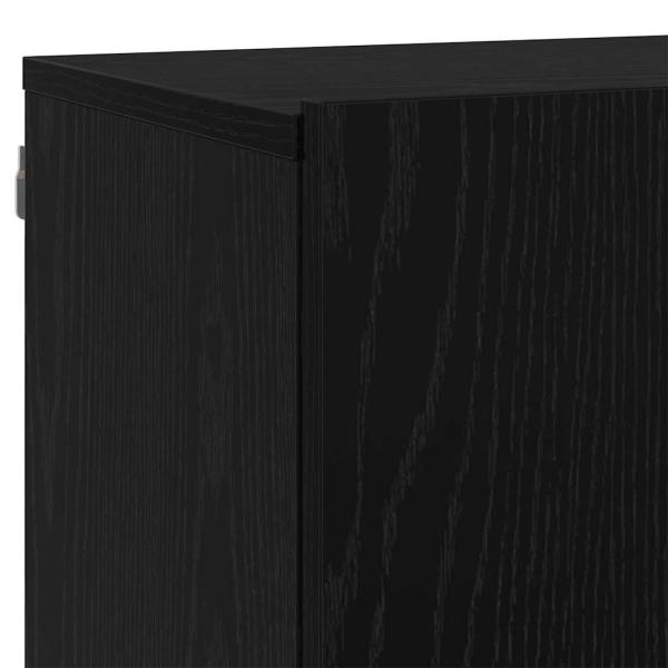 TV-Einheiten 6 pcs Schwarz Eichen-Optik Holzwerkstoff