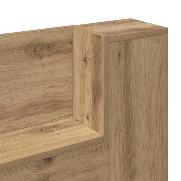 Kopfteil Schrank mit Regal Artisan-Eiche 120 x 15 x 103.5 cm